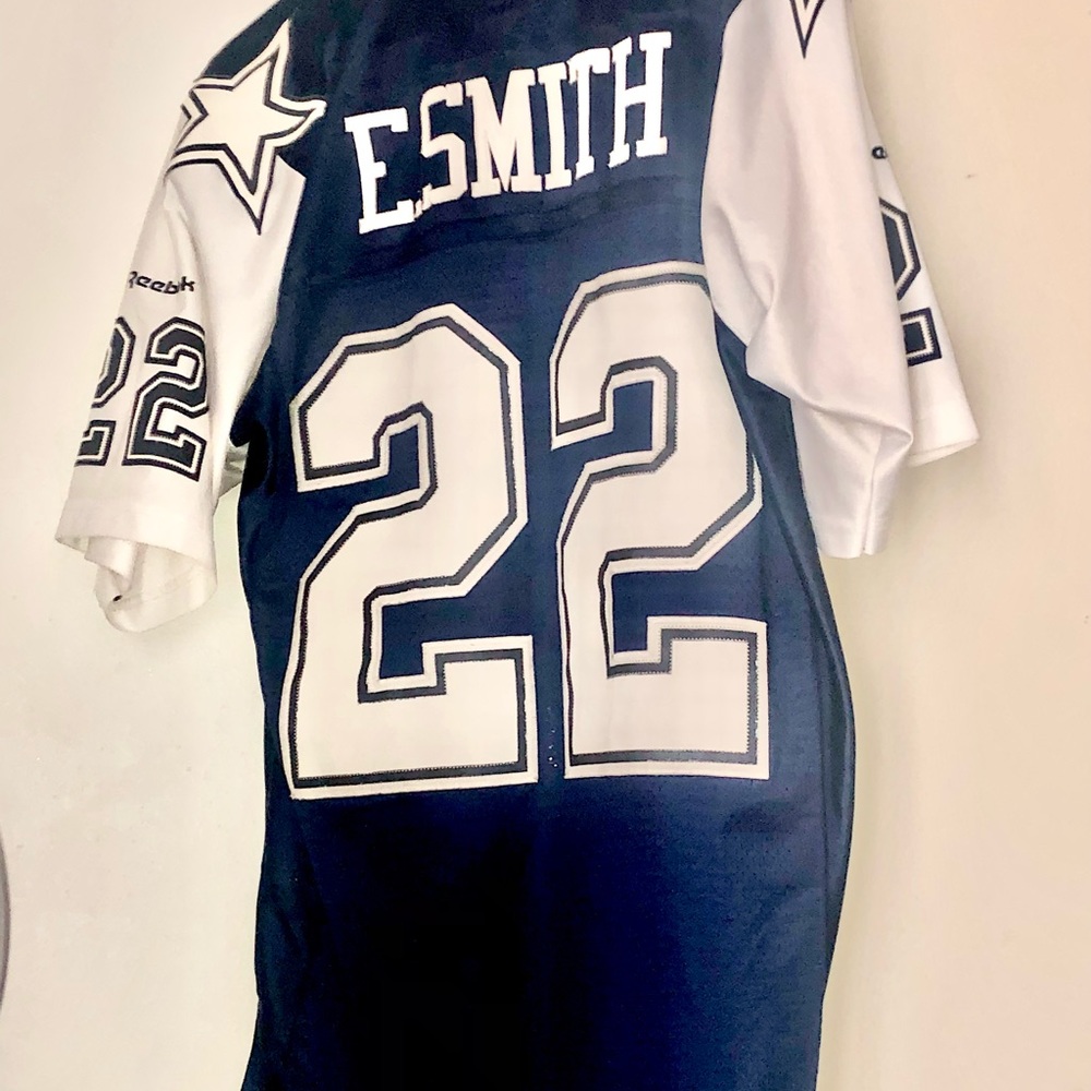 Reebok NFL Dallas Cowboy Emmitt Smith #22 jersey.